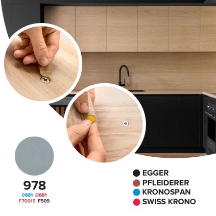 Krytka samolepiaca - 978 - 0881 / D881 / F70015 / F509 - Ø 14 mm