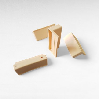 Plastový držiak lamely 53mm - klasik pevný béžový