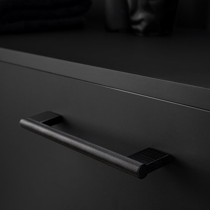 Úchytka - Viefe GRAF BIG Čierna brúsená (VAR ROZTEC 192 mm)