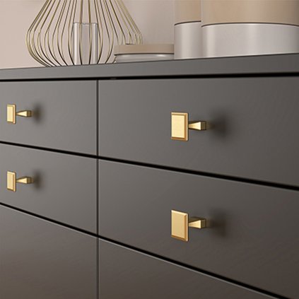 SIRO - Knopok - 2439-32, zlatá brúsená