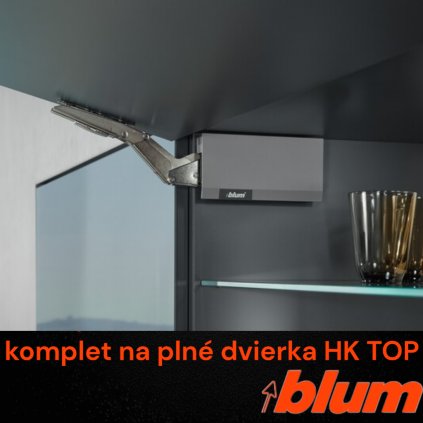 BLUM - AVENTOS HK TOP -  KOMPLET SET - sada - sivá - na plné dvere (VAR ROZTEC 22K2500)