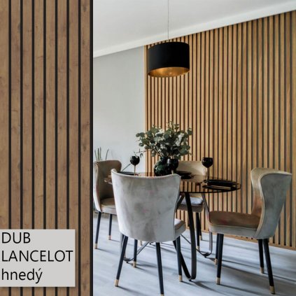 WOW - LF59/16 - Akustický panel (filc) - Dub Lancelot hnedý - 2780 x 600 x 25 mm