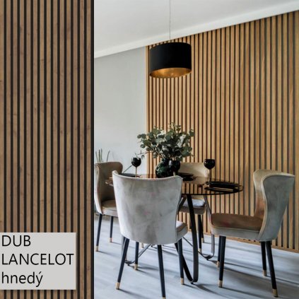 WOW - LF26/10 - Akustický panel (filc) - Dub Lancelot hnedý - 2780 x 600 x 19 mm
