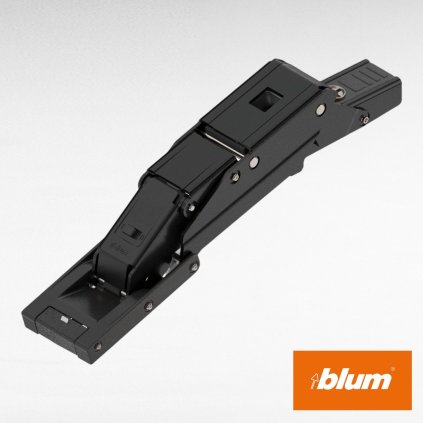 BLUM - CLIP top 110° - Záves na sklo s pružinou, s tlmením - CRISTALLO - onyx - 71B4500C