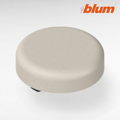 BLUM Clip top - krytka na záves na sklen.dvierka, okrúhla, matná ponikl.- 84.4140