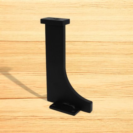 Nožička nábytkováNS35, čierna matná, 120 mm