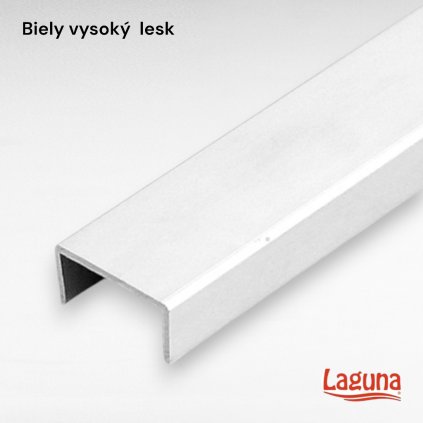 LAGUNA - C profil 18, biela lesklá (8661) (Variant Dľžka 3000 mm)