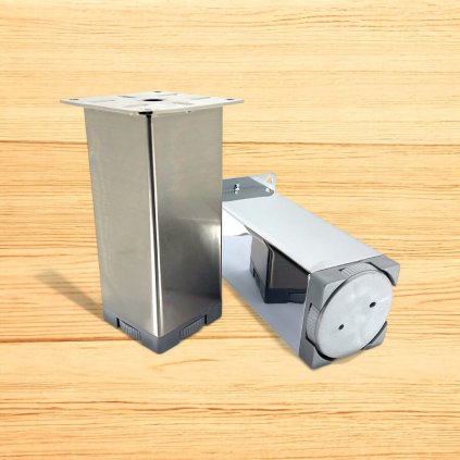 Nožička štvorec - 3061 (Variant Dľžka 200 mm, Variant Farba Inox)