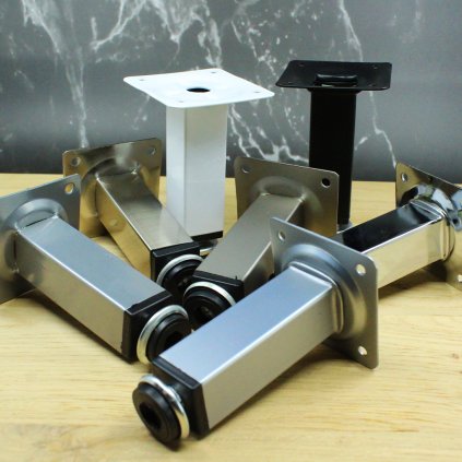 Nožička štvorec, 25x25 mm, 100 mm