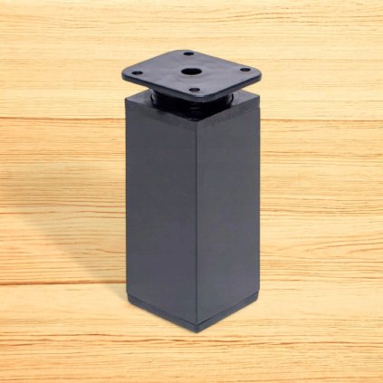 Nožička štvorec, 40x40, Čierna