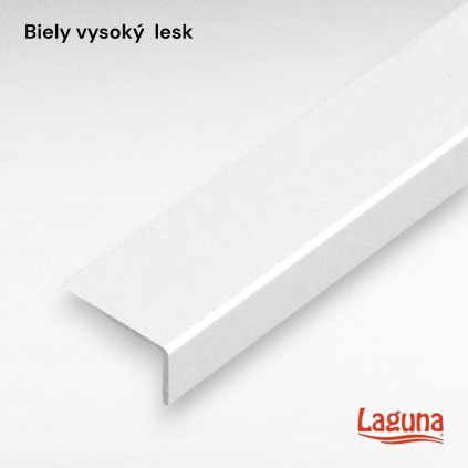 LAGUNA - L profil ozdobný 10/20mm 3m (8913) Biely lesk