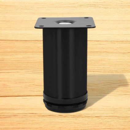 Nožička kruhová - F50, Čierna matná (VAR ROZTEC 150 mm)