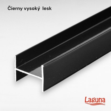 LAGUNA - Spojovací profil, čierna lesk (8186)