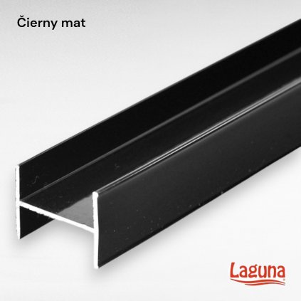 LAGUNA - Spojovací profil, čierna matná (8183)