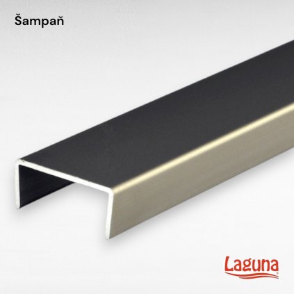 LAGUNA - C profil 18, šampaň (8664) (Variant Dľžka 3000 mm)