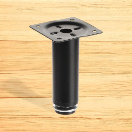 Nožička kruhová - BD-100, 100 mm, Čierna