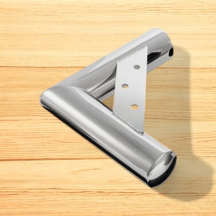 Nožička nábytková noha rohová NN24, 50/225x225 mm, Chróm lesklý