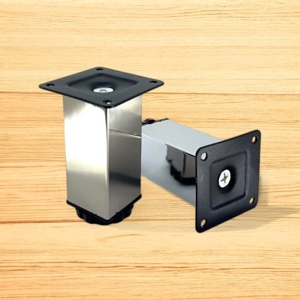 Nožička štvorec - 3018 (Variant Dľžka 100 mm, Variant Farba Inox)