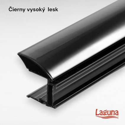 LAGUNA - Madlo MULTIOMEGA WIDE - na nas. širokú štetinu, čierne lesklé,  2,75 m (8716)