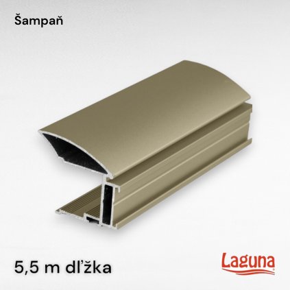 LAGUNA - Madlo MULTIOMEGA WIDE - na nas. širokú štetinu, šampaň, 5,5 m (8714)