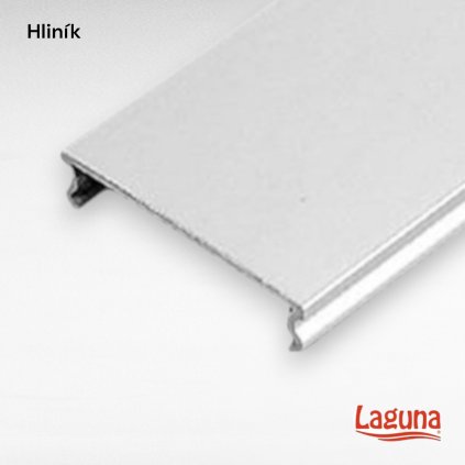 LAGUNA - Krycia lišta do koľajnice s drážkou, hliník (8881-0)