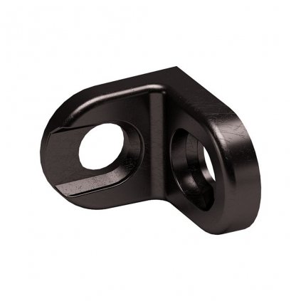 Spojovací uholník 19 x 17 mm na vstavané skrine kovové čierne