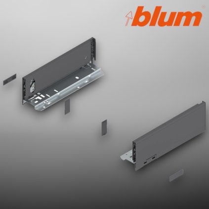 BLUM - LEGRABOX -  súprava bokov -  výška M - MD270 - sivá - 770M2702S