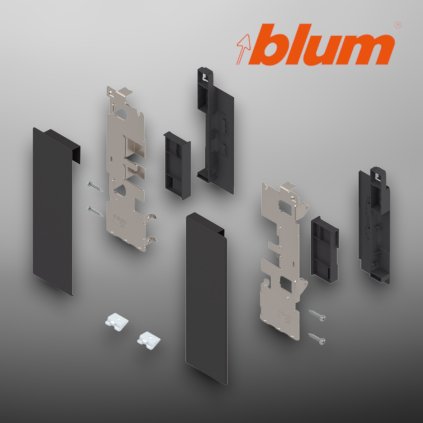 BLUM - LEGRABOX -  súprava predný diel -  výška C - čierna - ZI7.2CS0