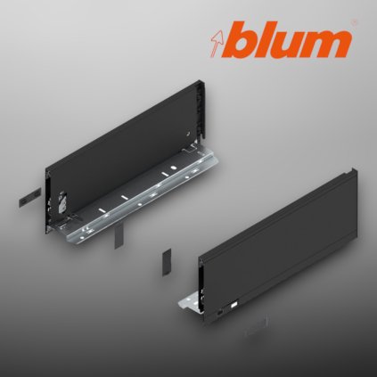 BLUM - LEGRABOX -  súprava bokov -  výška K - MD350 - čierna - 770K3502S