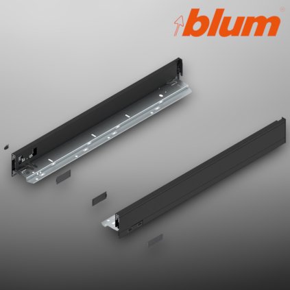 BLUM - LEGRABOX -  súprava bokov -  výška N - MD550 - čierna - 770N5502S