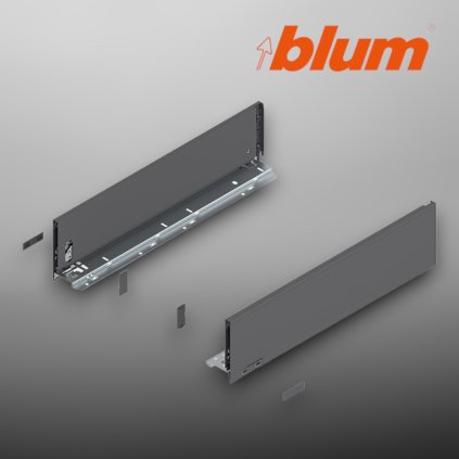 BLUM - LEGRABOX -  súprava bokov -  výška K - MD500 - sivá - 770K5002S