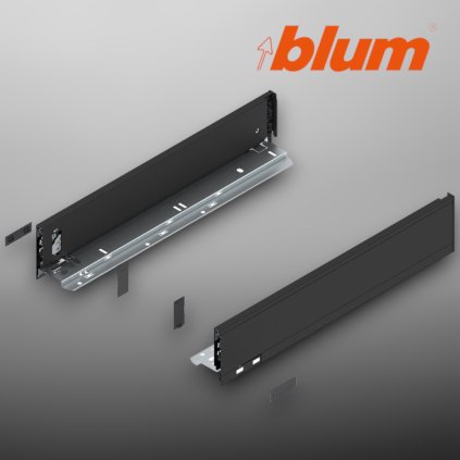 BLUM - LEGRABOX -  súprava bokov -  výška M - MD450 - čierna - 770M4502S