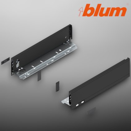 BLUM - LEGRABOX -  súprava bokov -  výška M - MD350 - čierna - 770M3502S