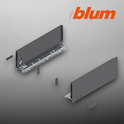 BLUM - LEGRABOX -  súprava bokov -  výška K - MD350 - sivá - 770K3502S
