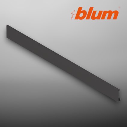 BLUM - LEGRABOX -  predná časť bez drážky - čierna - ZV7.1043C01