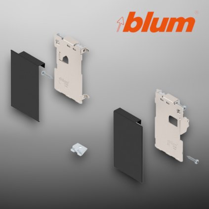 BLUM - LEGRABOX -  súprava predný diel -  výška M - čierna - ZI7.0MS0