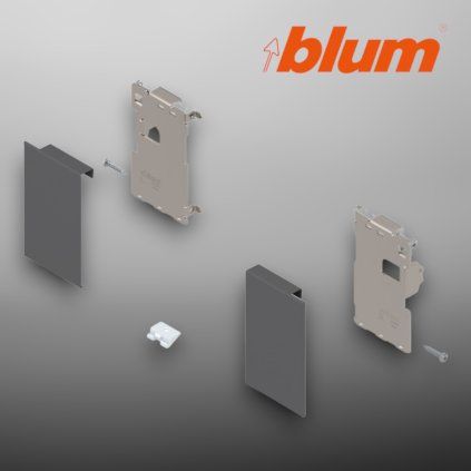 BLUM - LEGRABOX -  súprava predný diel -  výška M - sivá - ZI7.0MS0