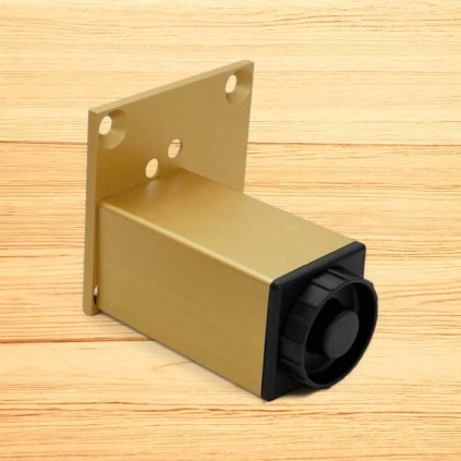 Nožička nábytkováD863, zlatá matná, (Variant Dľžka 100 mm)