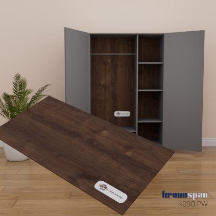KRONOSPAN - HDF - K090 PW - Dub Bronze Expressive, lakovaná - 2800 x 2070 x 3 mm