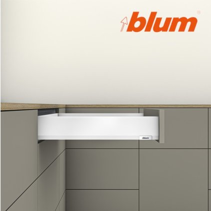 BLUM - MERIVOBOX - sada výška M - BLUMOTION TIP-ON - 40kg -  MD600 - biela