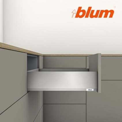 BLUM - MERIVOBOX - sada výška K - BLUMOTION TIP-ON - 40kg -  MD300 - sivá