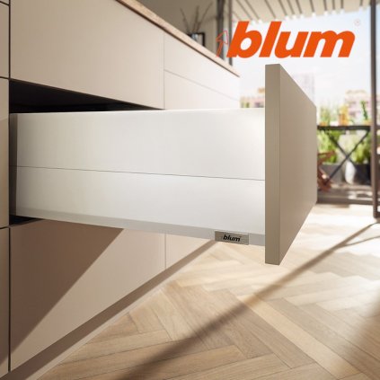 BLUM - MERIVOBOX - sada výška E-BOXCAP - BLUMOTION TIP-ON - 70kg -  MD450 - biela