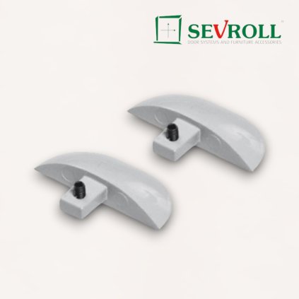 SEVROLL - koncovka k lište Hide N 20208 - strieborná