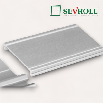 SEVROLL - Krycia lišta do koľajnice s drážkou, hliník (Variant Dľžka 3000 mm)