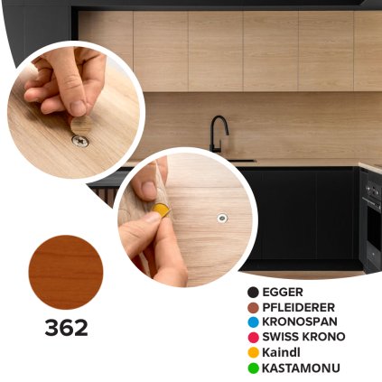 Krytka samolepiaca - 362 - Čerešňa - Ø 14 mm