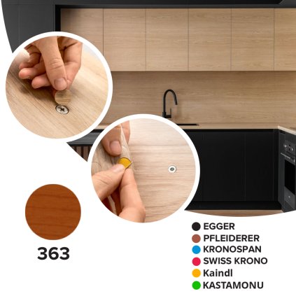 Krytka samolepiaca - 363 - Oxfordská čerešňa - Ø 14 mm