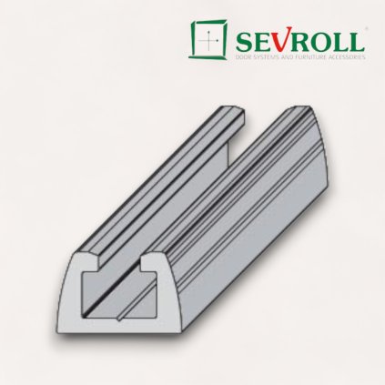 SEVROLL - spodné vedenie Smart - strieborná (Variant Dľžka 1700 mm)