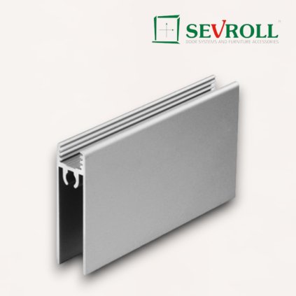 SEVROLL - rám vodorovný spodný 10mm strieborný