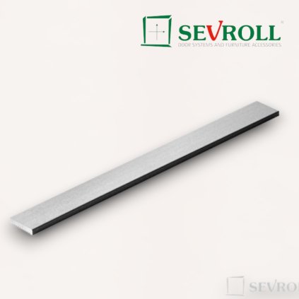 SEVROLL - S profil S10 okrasná lišta - 3m - strieborná