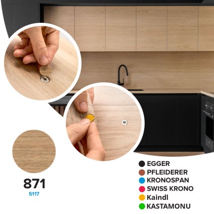 Krytka samolepiaca - 871 - 5117 - Ø 14 mm